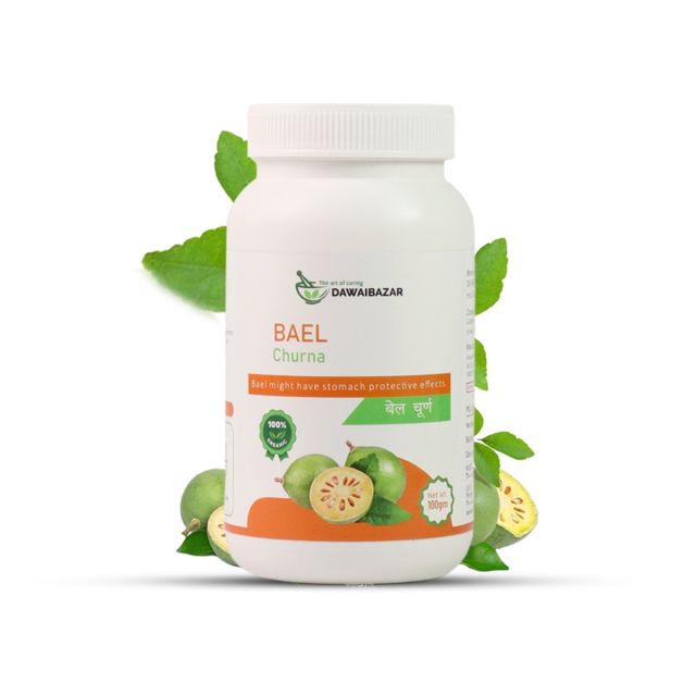 Dawaibazar Bael Churna | 100% Organic Ayurvedic Powder | 100gm | Supports Healthy Bowel Functions