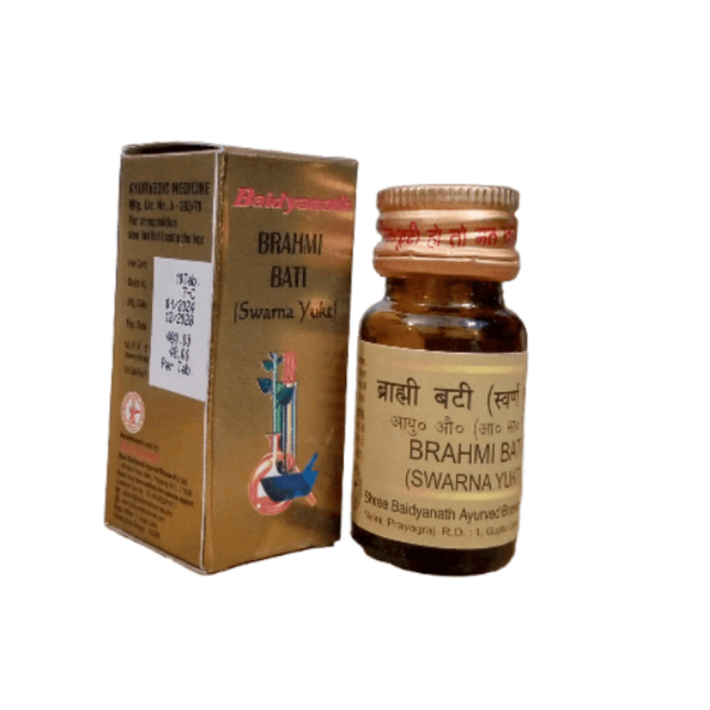 Baidyanath Brahmi Bati (Swarna Yukt)
