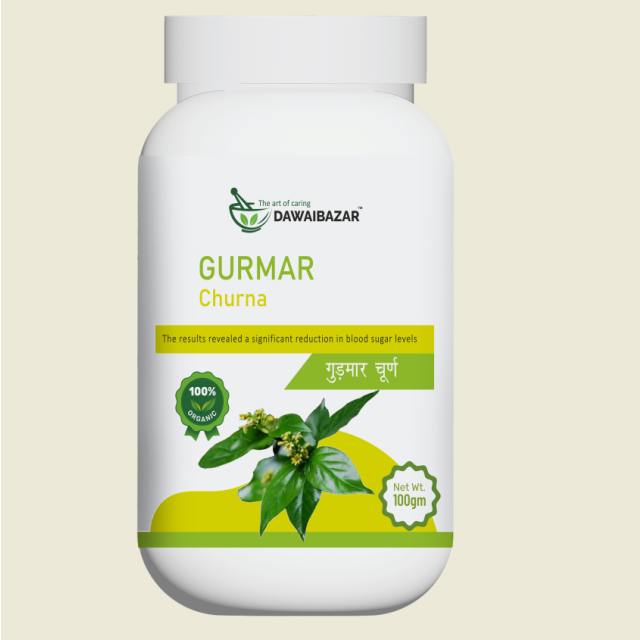 Dawaibazar Gurmar Churna, 100gm | 100% Organic | Madhunashini Powder I Gymnema Sylvestre Aslo Know as Meshashringi for Diabetes & Suger Management