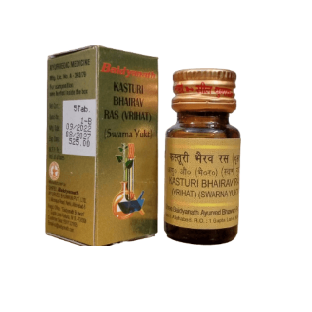 Baidyanath Kasturi Bhairav Ras (Vrihat) (S.Y)