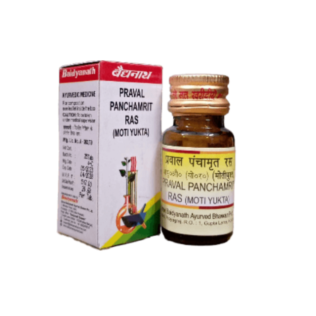 Baidyanath Praval Panchamrit Ras (Moti yukta)