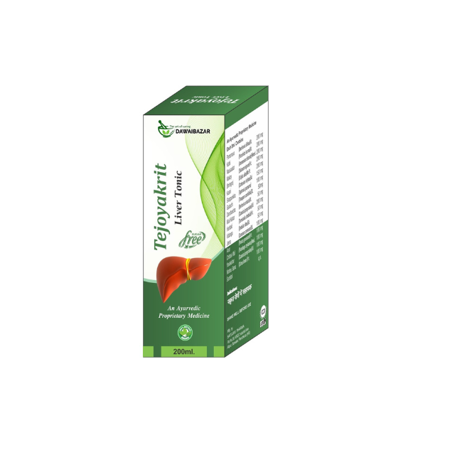 Dawaibazar Tejoyakrit Liver Tonic, Ayurvedic Medicine, Sugar-Free, 200ml