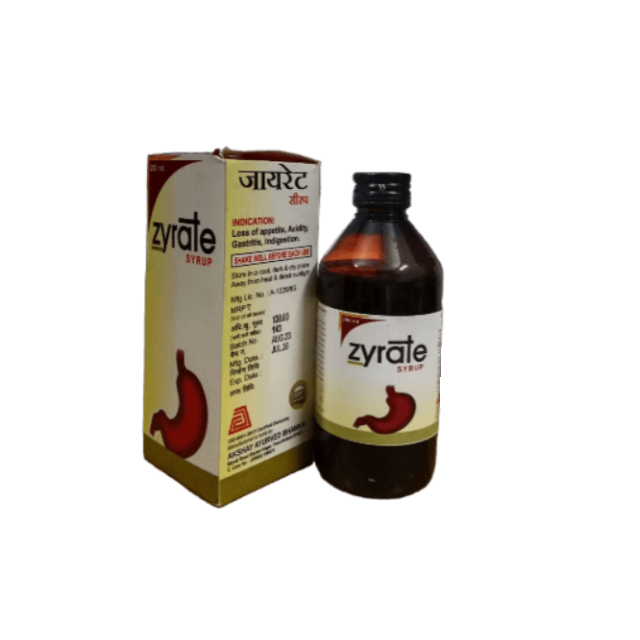 Akshay ayurved bhawan Zyrate Syrup - 200 ML (PACK OF 2)